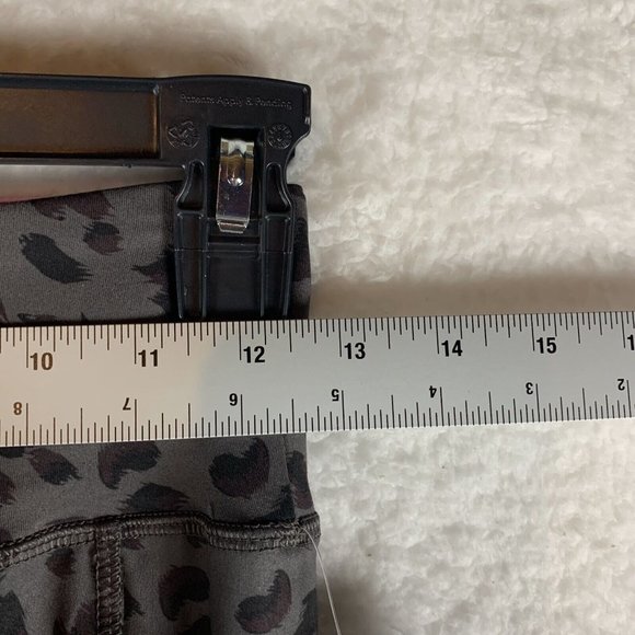 Gottex Jen Ankle Leggings Women's‎ Small Gray Cheetah Print Pockets Pull On 6821 - Picture 7 of 11